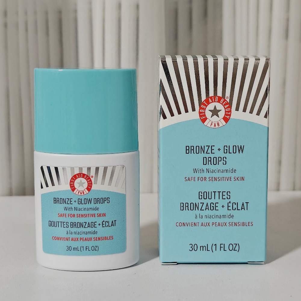 New First Aid Beauty Bronze + Glow Drops with Niacinamide 1oz/30ml $28 Full Size